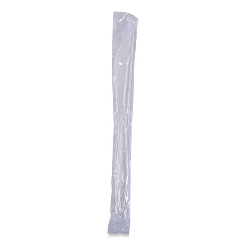 Picture of Heavyweight Wrapped Polypropylene Cutlery, Knife, White, 1,000/Carton