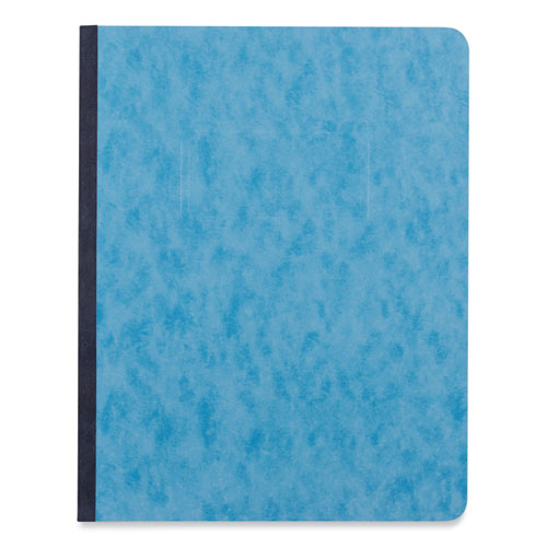 Picture of Pressboard Report Cover, Two-Piece Prong Fastener, 3" Capacity, 8.5 x 11, Light Blue/Light Blue