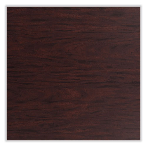 Picture of Cafe Table, 36w x 36d x 36h, Square Top/Round Base, Mahogany Top, Black Base