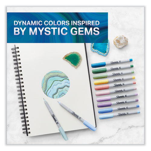 Picture of Mystic Gems Markers, Ultra-Fine Needle Tip, Assorted, 24/Pack