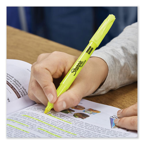 Picture of Pocket Style Highlighters, Assorted Ink Colors, Chisel Tip, Assorted Barrel Colors, 5/Set