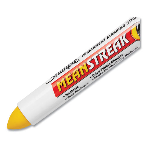 Picture of Mean Streak Marking Stick, Broad Bullet Tip, Yellow