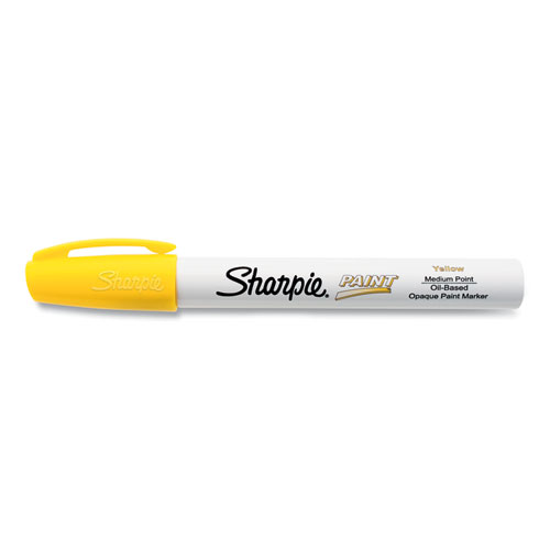 Picture of Permanent Paint Marker, Medium Bullet Tip, Yellow