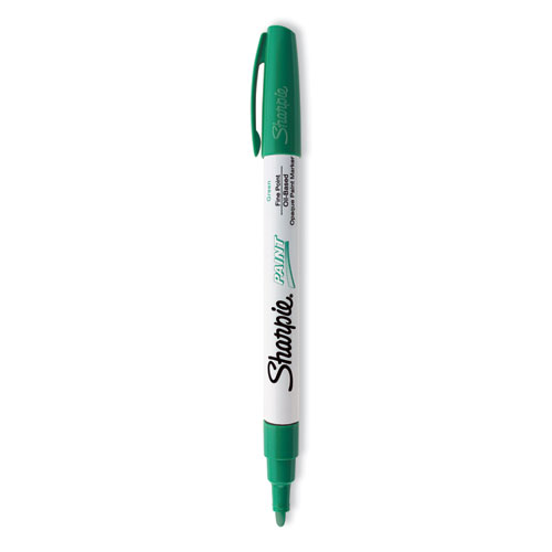 Picture of Permanent Paint Marker, Fine Bullet Tip, Green