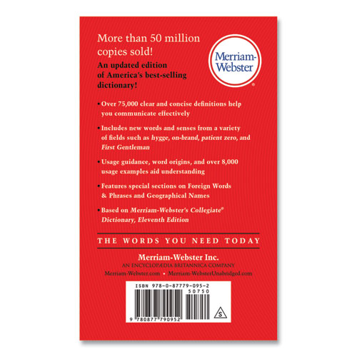 Picture of Merriam-Webster Dictionary, Revised Edition, Paperback, 960 Pages