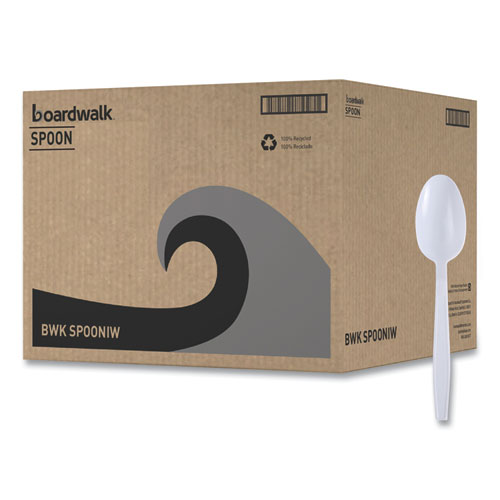 Mediumweight+Wrapped+Polypropylene+Cutlery%2C+Teaspoon%2C+White%2C+1%2C000%2Fcarton