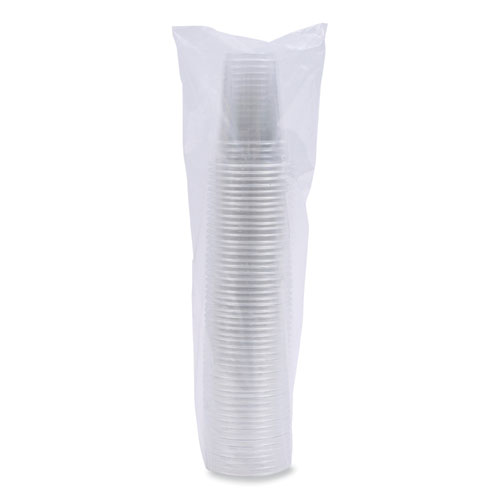 Picture of Clear Plastic Cold Cups, 9 oz, PET, 50 Cups/Sleeve, 20 Sleeves/Carton
