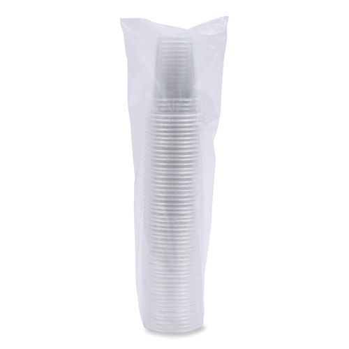 Picture of Clear Plastic Cold Cups, 9 oz, 50/Sleeve, 20 Sleeves/Carton