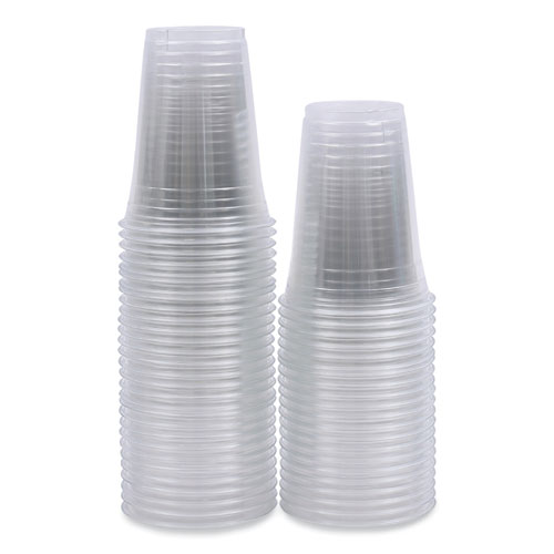 Picture of Clear Plastic Cold Cups, 16 oz, 50/Sleeve, 20 Sleeves/Carton