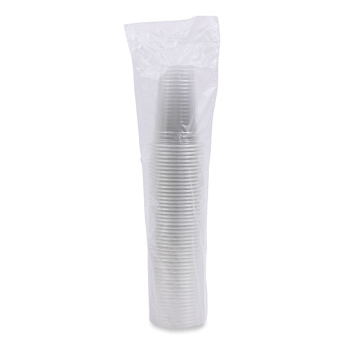 Picture of Clear Plastic Cold Cups, 20 oz, 50/Sleeve, 20 Sleeves/Carton