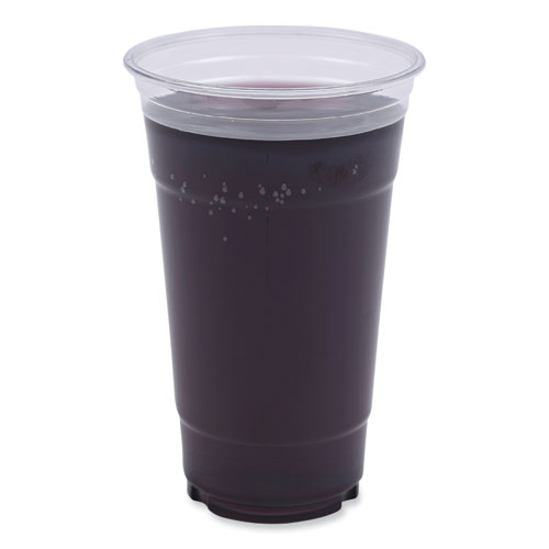 Picture of Clear Plastic Cold Cups, 24 oz, PET, 50 Cups/Sleeve, 12 Sleeves/Carton