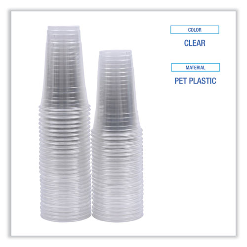 Picture of Clear Plastic Cold Cups, 24 oz, 50/Sleeve, 12 Sleeves/Carton