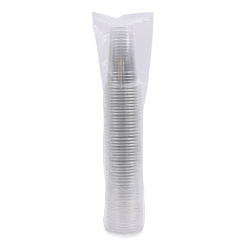 Picture of Clear Plastic Cold Cups, 24 oz, 50/Sleeve, 12 Sleeves/Carton