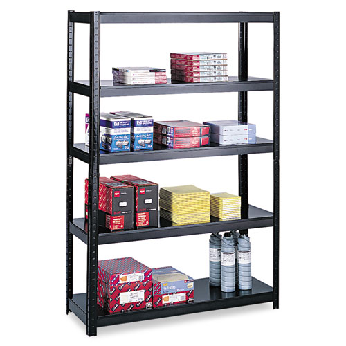 Picture of Boltless Steel Shelving, Five-Shelf, 48w x 18d x 72h, Black