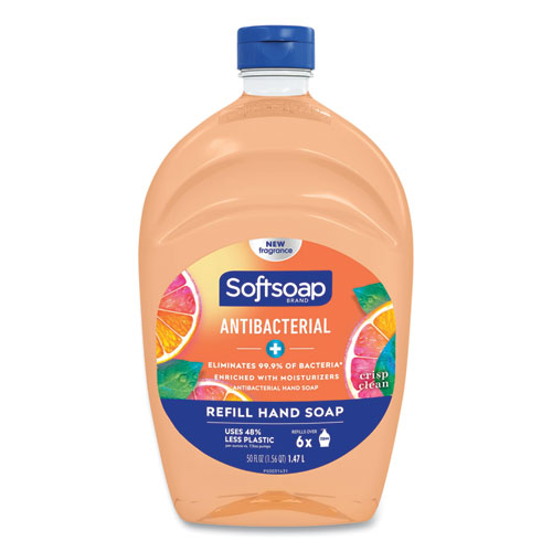 Picture of Antibacterial Liquid Hand Soap Refills, Fresh, Orange, 50 oz