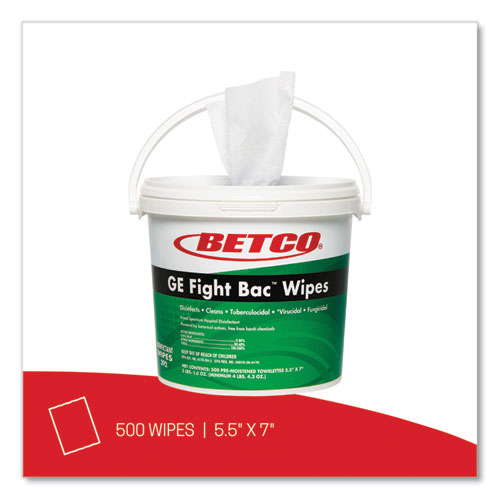 Picture of GE Fight Bac Disinfecting Wipes, 5.5 x 7, Fresh Scent, 500/Bucket, 4 Buckets/Carton