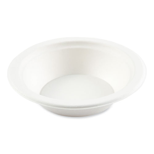 Picture of Bagasse PFAS-Free Dinnerware, Round Bowl, 12 oz, Natural, 1,000/Carton