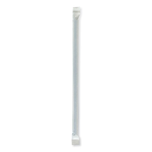 Picture of Wrapped Jumbo Straws, 7.75", Polypropylene, Black, 250/Pack, 50 Packs/Carton