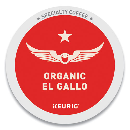 Picture of El Gallo Organic Coffee K-Cups, Light Roast, 20/Box