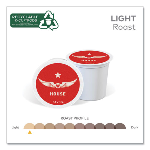 Picture of House Blend Coffee K-Cups, Light Roast, 20/Box