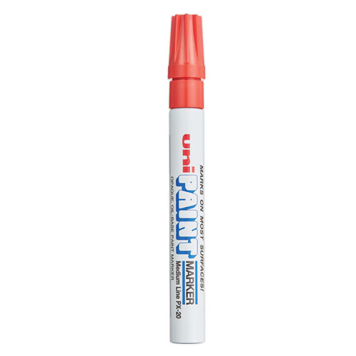 Picture of Permanent Marker, Medium Bullet Tip, Red