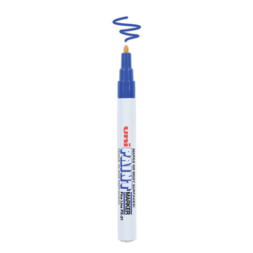 Picture of Permanent Marker, Fine Bullet Tip, Blue