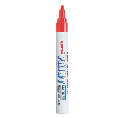 Picture of Permanent Marker, Medium Bullet Tip, Red