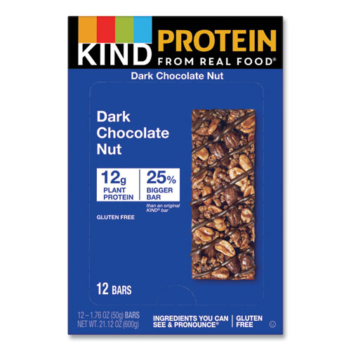 Protein+Bars%2C+Double+Dark+Chocolate%2C+1.76+Oz%2C+12%2Fpack