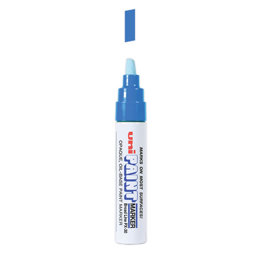 Picture of Permanent Marker, Broad Chisel Tip, Blue