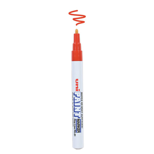 Picture of Permanent Marker, Fine Bullet Tip, Red