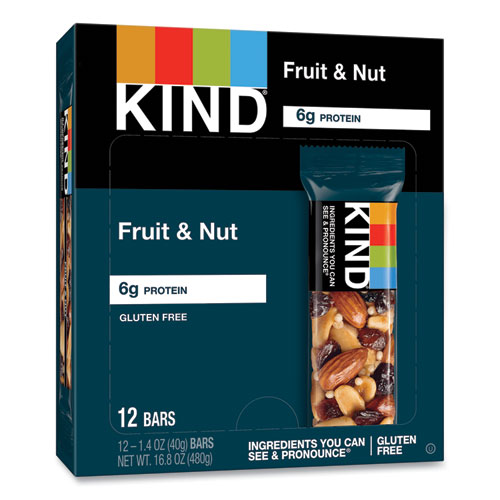 Picture of Fruit and Nut Bars, Fruit and Nut Delight, 1.4 oz, 12/Box