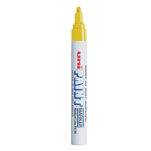 Picture of Permanent Marker, Medium Bullet Tip, Yellow