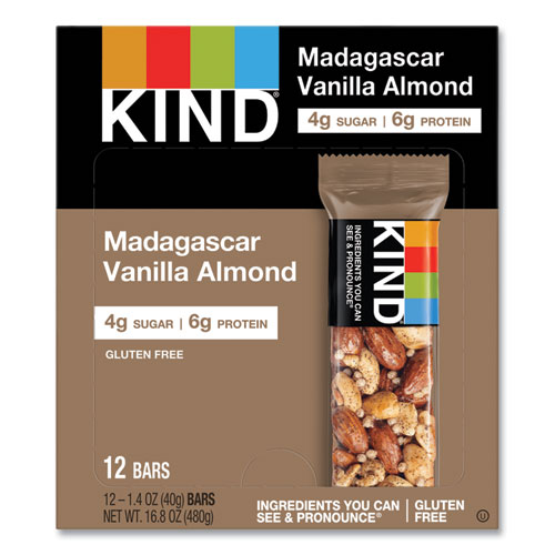 Picture of Nuts and Spices Bar, Madagascar Vanilla Almond, 1.4 oz, 12/Box