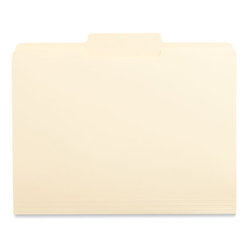 Picture of Top Tab File Folders, 1/3-Cut Tabs: Center Position, Letter Size, 0.75" Expansion, Manila, 100/Box