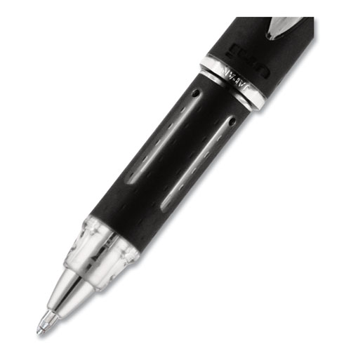 Picture of Jetstream Stick Hybrid Gel Pen, Bold 1 mm, Black Ink, Black/Silver Barrel