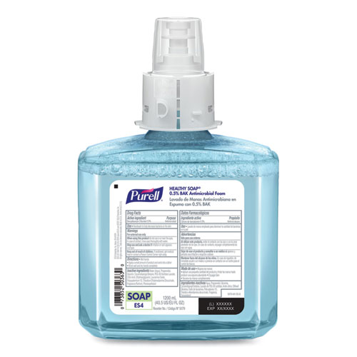 Picture of HEALTHY SOAP 0.5% BAK Antimicrobial Foam, For ES4 Dispensers, Light Citrus Floral, 1,200 mL, 2/Carton
