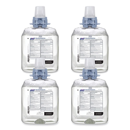 Picture of Advanced Hand Sanitizer Foam, For CS4 and FMX-12 Dispensers, 1,200 mL, Unscented, 4/Carton