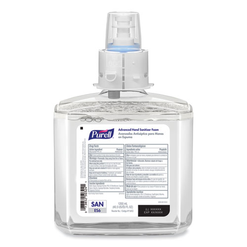 Picture of Advanced Hand Sanitizer Foam, For ES6 Dispensers, 1,200 mL Refill, , Clean Scent 2/Carton