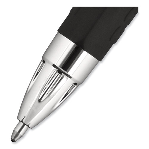 Picture of Signo 207 Gel Pen, Retractable, Bold 1 mm, Black Ink, Smoke/Black Barrel, Dozen