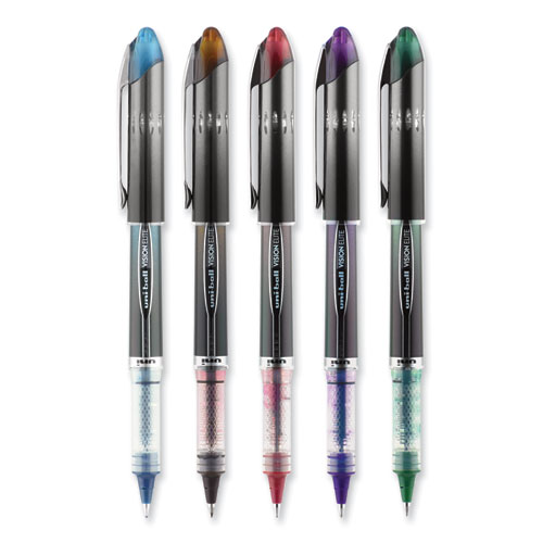 Picture of VISION ELITE BLX Series Hybrid Gel Pen, Stick, Fine 0.5 mm, Assorted Ink and Barrel Colors, 5/Pack