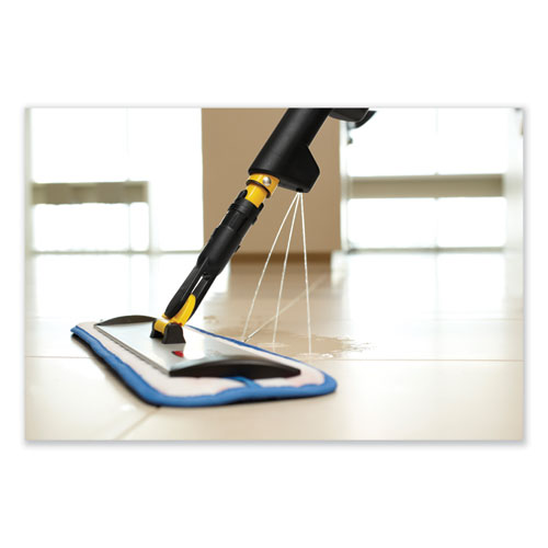 Picture of Pulse Microfiber Spray Mop System, 17" Wide Microfiber Head, 52" Yellow Plastic Handle