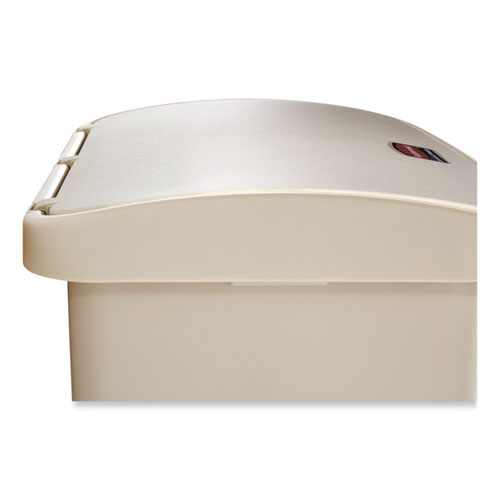 Picture of Streamline Resin Step-On Container, Front Step Style, 8 gal, Polyethylene, Beige