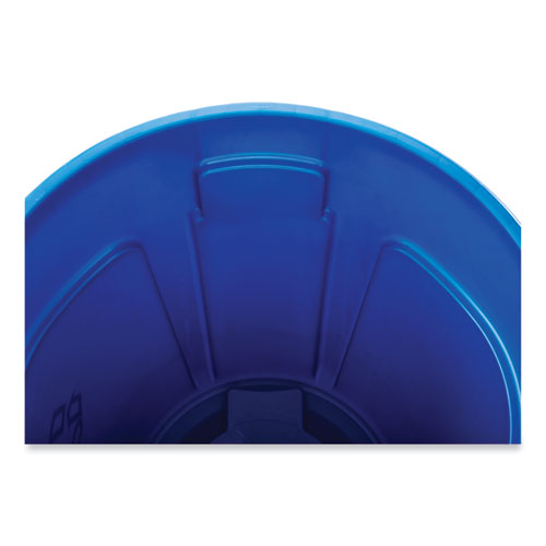 Picture of Brute Recycling Container, 32 gal, Polyethylene, Blue