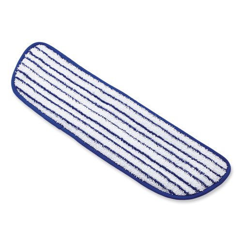 Picture of Microfiber Finish Pad, 18 x 5.5, Blue/White, 6/Box