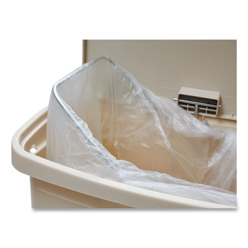 Picture of Streamline Resin Step-On Container, Front Step Style, 13 gal, Polyethylene, Beige