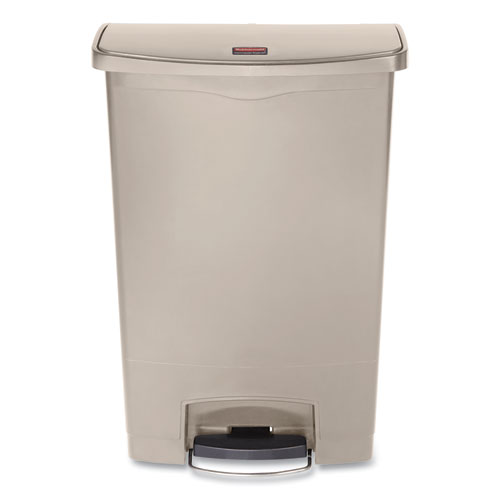 Picture of Streamline Resin Step-On Container, Front Step Style, 24 gal, Polyethylene, Beige