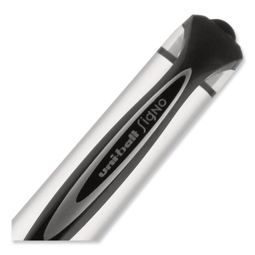 Picture of 207 Impact Gel Pen, Stick, Bold 1 mm, Black Ink, Silver/Black Barrel