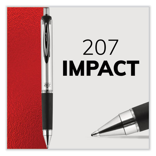 Picture of 207 Impact Gel Pen, Retractable, Bold 1 mm, Black Ink, Black Barrel