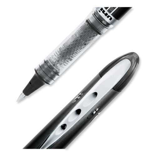 Picture of VISION ELITE Hybrid Gel Pen, Stick, Extra-Fine 0.5 mm, Black Ink, Black/Clear Barrel