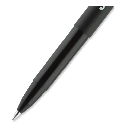 Picture of ONYX Roller Ball Pen, Stick, Fine 0.7 mm, Black Ink, Black Barrel, Dozen